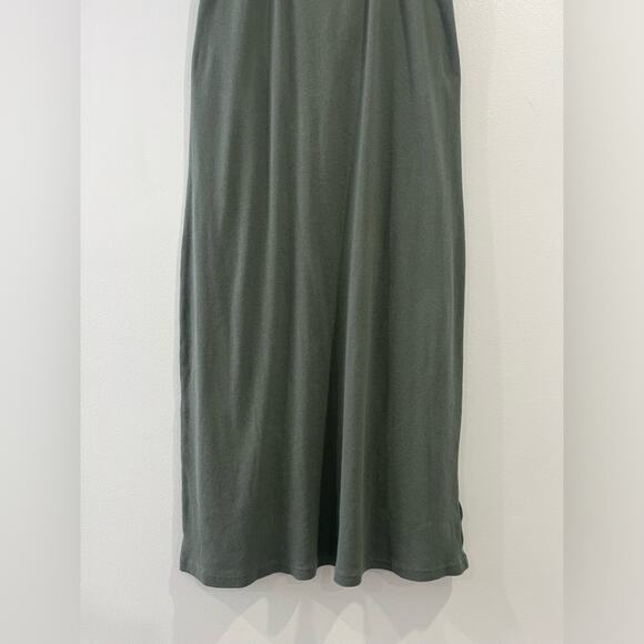 GAP ribbed halter midi dress in vintage palm XXL - Picture 6 of 12
